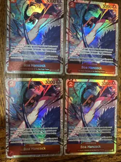 Set Of 4 Boa Hancock OP12-014 SR Legacy of the Master ONE PIECE Card ENGLISH - Image 1