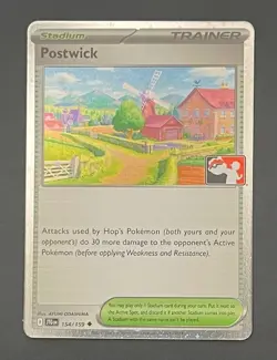 Pokemon Card Postwick 154/159 Prize Pack Series Cards Cosmos Holo - Near Mint - Image 1