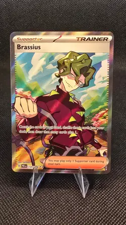 Pokemon TCG Brassius 135/131 2025 Prismatic Evolutions Ultra Rare Card - Image 1