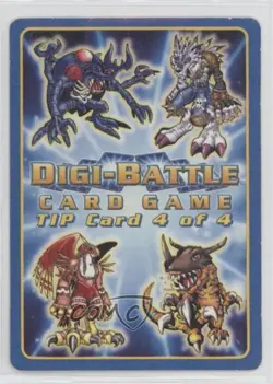 2000 Digimon - Digital Monsters Promos Digi-Battle Card Game: Tip Card 4 of 4 - Image 2