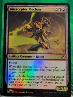 MtG Interceptor Mechan 220/406 Edge of Eternities Uncommon Foil - Image 1