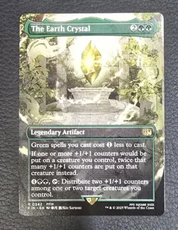 Final Fantasy MTG - The Earth Crystal Rare Borderless (Near Mint) Regular Magic - Image 1