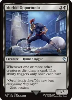 1 x Morbid Opportunist - Final Fantasy Commander - LP - MTG - Image 1