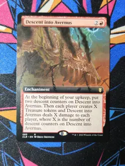 Descent into Avernus NM Extended Art MTG Battle for Baldur's Gate Unplayed Magic - Image 1