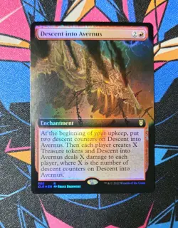Descent into Avernus NM Extended Art Foil MTG Battle for Baldur's Gate Unplayed - Image 1
