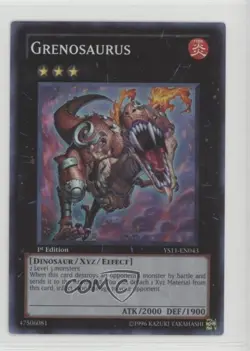 Grenosaurus 1st Ed. YuGiOh Dawn of the XYZ Starter Deck #YS11-EN043 gl9 - Image 1