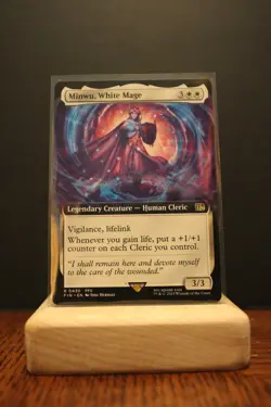 Minwu, White Mage Regular NM Extended Art FINAL FANTASY MTG Cards ManaFam - Image 1