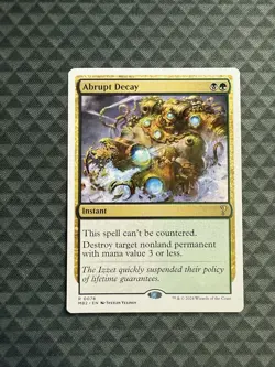 MTG Abrupt Decay #0078 White Border Rare Mystery Booster 2 (MB2) - Image 1