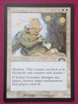 Magic The Gathering EXODUS SOLTARI VISIONARY white card MTG - Image 1