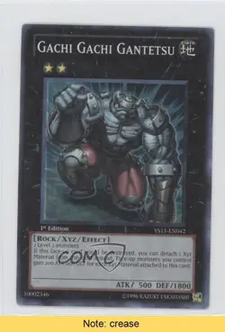 Gachi Gantetsu 1st Ed. YuGiOh Dawn of the XYZ Starter Deck #YS11-EN042 READ 0b2 - Image 1