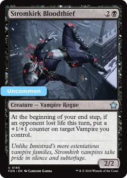 MTG Stromkirk Bloodthief Foundations Uncommon Creature Vampire Rogue NM - Image 1