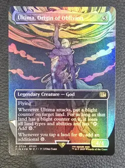 ULTIMA, ORIGIN OF OBLIVION Borderless Foil - Final Fantasy MTG Magic NM Card - Image 1