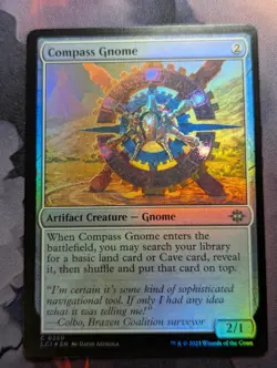 Compass Gnome - LCI - 0250 - MTG - TCG Card - FOIL - Image 1