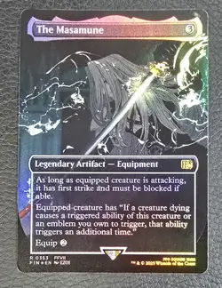 The Masamune Borderless Foil - Final Fantasy MTG NM Magic Card - Image 1