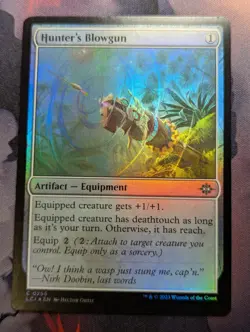 Hunter's Blowgun - LCI - 0255 - MTG - TCG Card - FOIL - Image 1