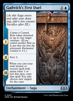 Gadwick's First Duel - Wilds of Eldraine WOE- MTG - NM Magic - 51 U - Image 1