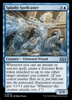 Splashy Spellcaster - Wilds of Eldraine WOE- MTG - NM Magic - 70 U - Image 1