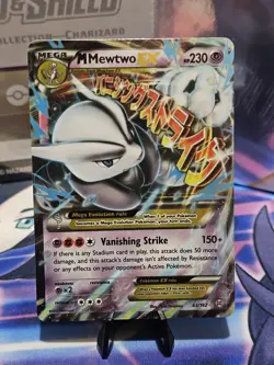 M Mega Mewtwo Ex 63/162 XY Breakthrough NM Pokemon card - Image 1