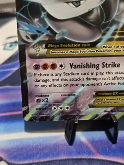 M Mega Mewtwo Ex 63/162 XY Breakthrough NM Pokemon card - Image 5