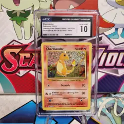 CGC 10 Charmander 001/034 Holo - Classic Collection - Pokemon TCG - SHIPS FAST - Image 1