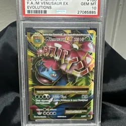 2016 POKEMON XY EVOLUTIONS 100/108 FULL ART M VENUSAUR EX- PSA 10 - Image 2