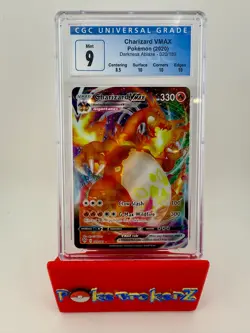 2017 POKEMON BLACK STAR PROMO CHARIZARD GX #SM60 HOLO FOIL CGC 8.5 - Image 1