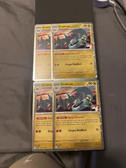 X4 Pokemon Drakloak 121/167 Play Prize Pack Series 6 Stamped Holo NM Playset - Image 1
