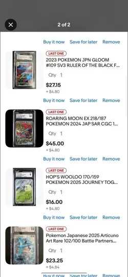 LOT OF 7 MIXED CGC POKEMON SLABS SPECIAL ORDER - Image 1