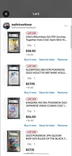 LOT OF 7 MIXED CGC POKEMON SLABS SPECIAL ORDER - Image 2