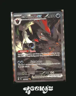 N’s Zoroark EX SIR 185/159 NEAR MINT Journey Together Pokemon TCG - Image 1