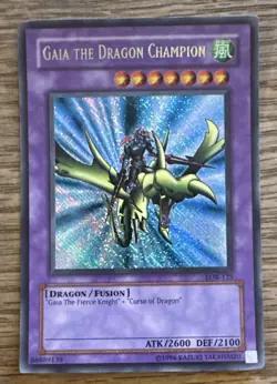 Yugioh Gaia the Dragon Champion LOB-125 Secret Rare near mint - Image 1