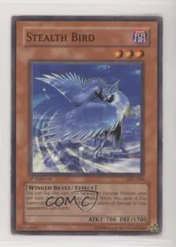 Stealth Bird 1st Ed. YuGiOh Invasion of Chaos #IOC-068 2004 - Image 1