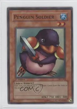Penguin Soldier 1st Ed. YuGiOh Starter Deck Joey #SDJ-022 2003 READ - Image 1