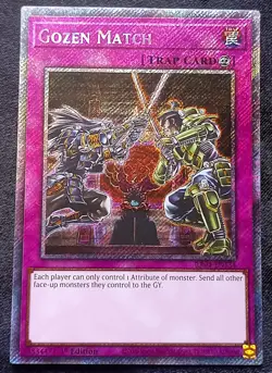 YuGiOh! Gozen Match RA04-EN134 Platinum Secret Rare - Near Mint - Image 1
