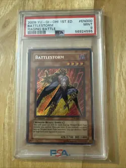 PSA 9 1st Edition Battlestorm En000- 2009- Raging Battle Storm RGBT Mint Yugioh - Image 1