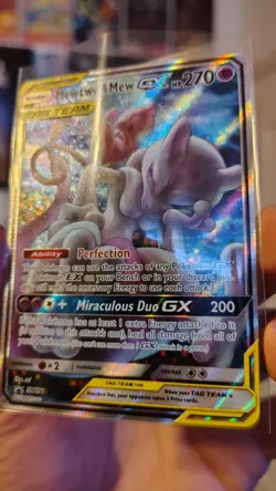 2019 Mewtwo and Mew Tag Team GX SM191 Black Star Promo Pokemon Card - Near Mint - Image 2