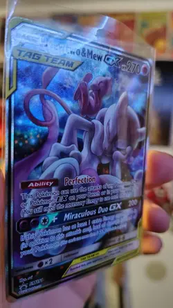 2019 Mewtwo and Mew Tag Team GX SM191 Black Star Promo Pokemon Card - Near Mint - Image 3