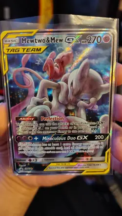 2019 Mewtwo and Mew Tag Team GX SM191 Black Star Promo Pokemon Card - Near Mint - Image 5