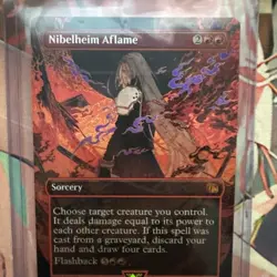 Nibelheim Aflame (Borderless) Final Fantasy Foil - Image 1