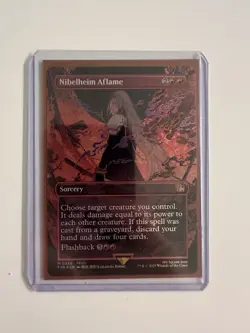 Nibelheim Aflame (Borderless) Final Fantasy Foil - Image 1