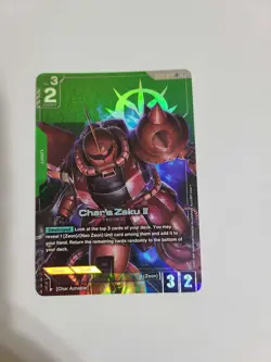 Gundam Card Game - Char’s Zaku II ST03-006 (LR+) - Near Mint / never played - Image 1