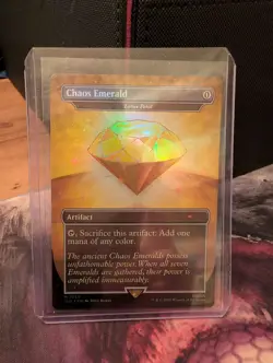 Chaos Emerald (Lotus Petal) Yellow MTG Secret Lair Sonic Bonus Card NM - Image 3