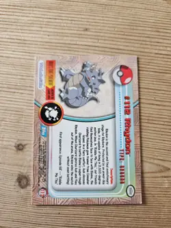 Rhydon #112 Topps Series 2 Blue Back Card Non Holo - Image 2