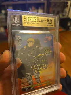 Attack On Titan The Final Season Weiss Schwarz Armin Lending Card Ssp Signature - Image 1