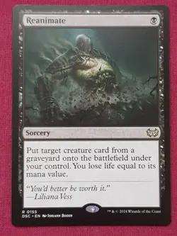 Magic The Gathering COMMANDER DUSKMOURN DSC REANIMATE black card MTG - Image 1