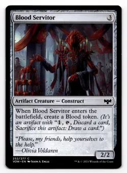 MTG Innistrad Crimson Vow Blood Servitor 252/277 Magic the Gathering - Image 1