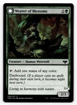 MTG Innistrad Crimson Vow Weaver of Blossoms 226/277 Magic the Gathering - Image 1