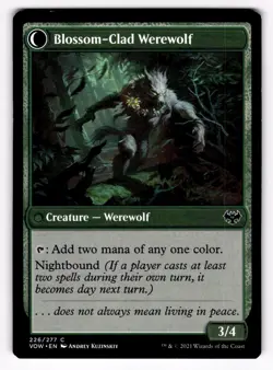 MTG Innistrad Crimson Vow Weaver of Blossoms 226/277 Magic the Gathering - Image 2