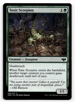 MTG Magic the Gathering Toxic Scorpion (224/277) Innistrad Crimson Vow - Image 1