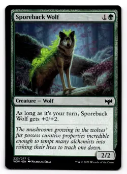 MTG Innistrad Crimson Vow Sporeback Wolf 223/277 Magic the Gathering - Image 1